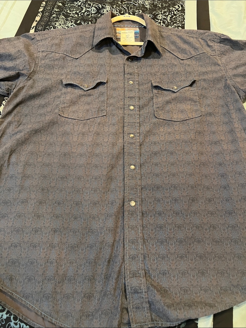 Panhandle Slim ROUGH STOCK Men's Blue Western-Style Button-Up Shirt
